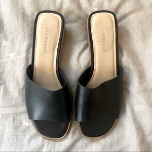 Everlane City Sandal in black size 6